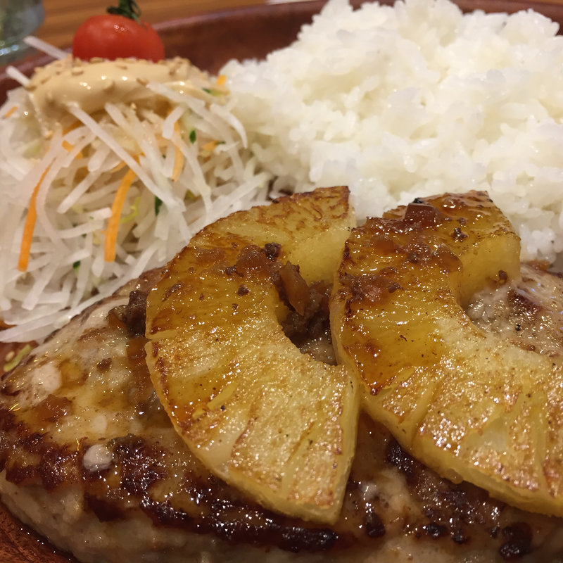 パイナップルバーグディッシュ(びっくりドンキー八王子店)