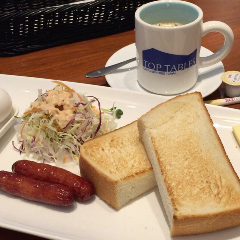 ソーセージ モーニングセット(トップテーブル)