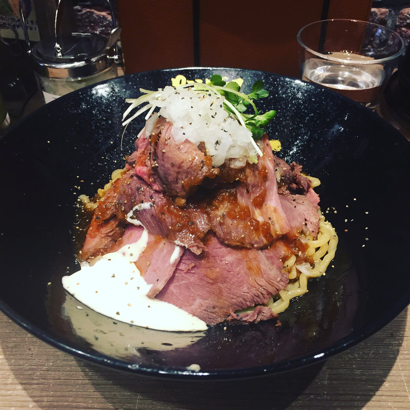 ローストビーフ油そば（シングル）(ローストビーフ油そば ビースト　渋谷道玄坂店)