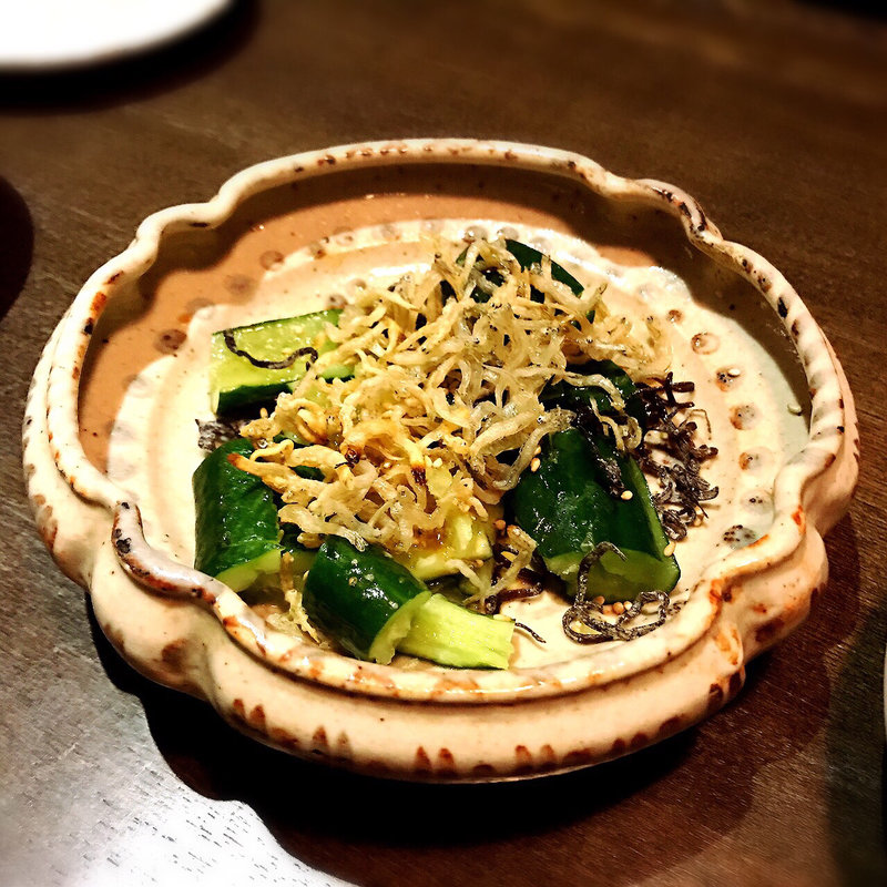 じゃこ胡瓜(和酒和食 恵比寿 黒帯)