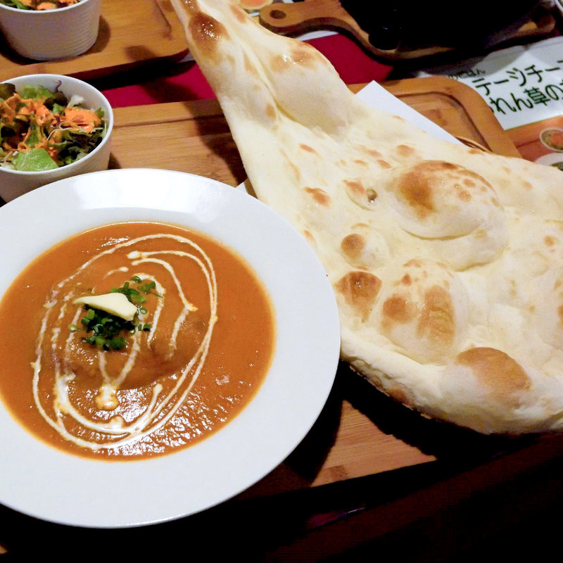 バターチキンカレーAセット(レッド・チリ （Red Chilli）)