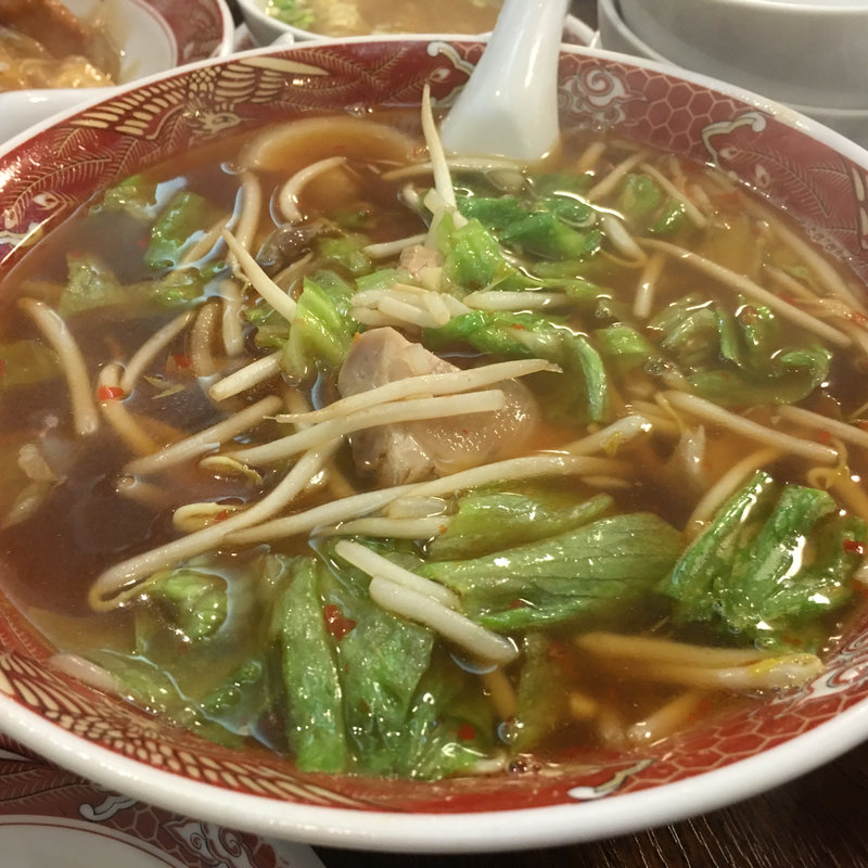 豚肉とレタスの辛子入り麺(福寿飯店 )