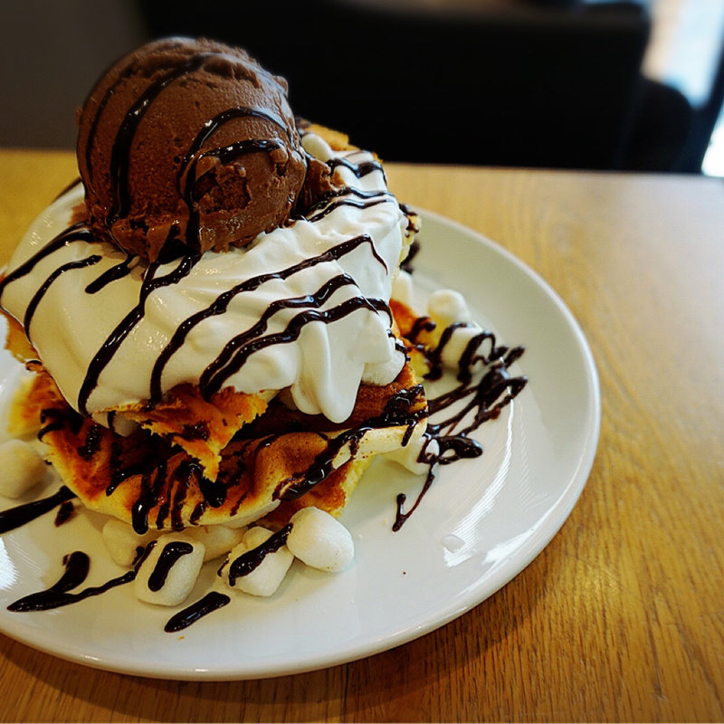 マシュマロワッフルパンケーキ(カフェアパショナート 広尾店 （caffe Appassionato）)
