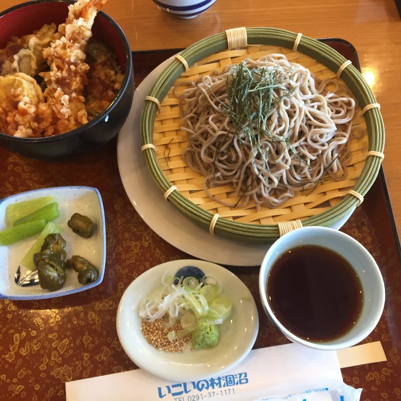そばと小天丼セット(いこいの沼涸沼)