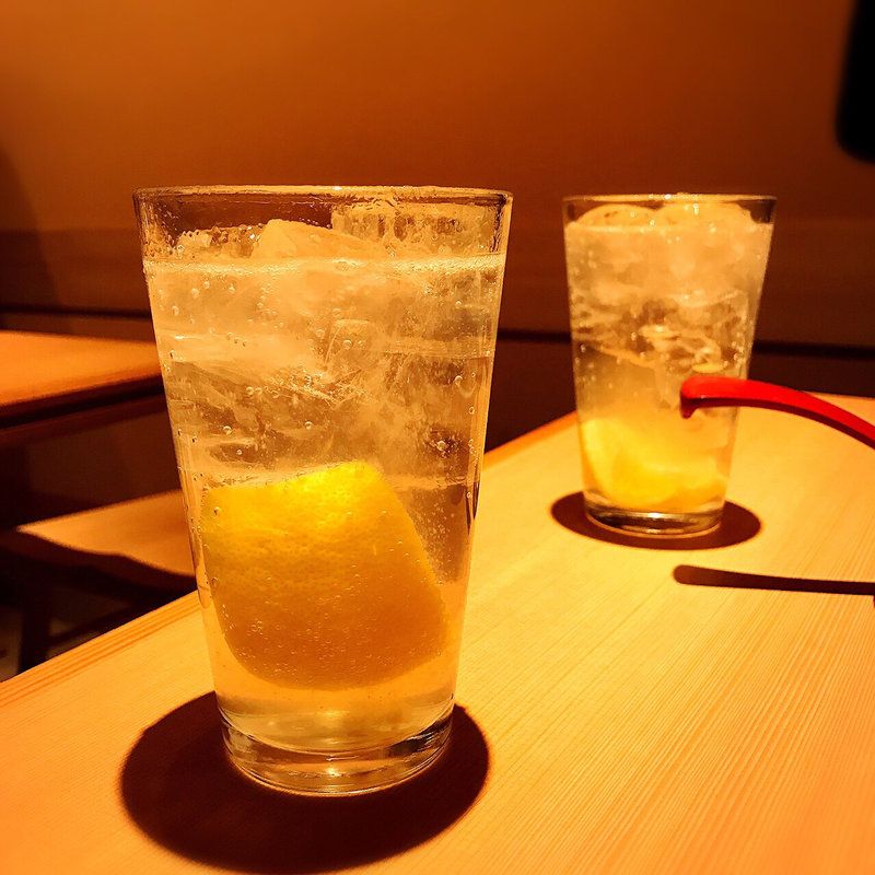 レモンサワー(博多ちょうすけ 中目黒店)