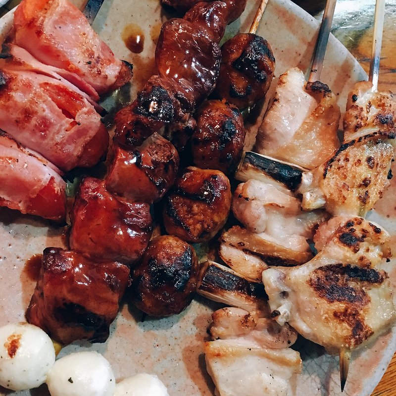 盛り合わせ10本(やきとり 串若)