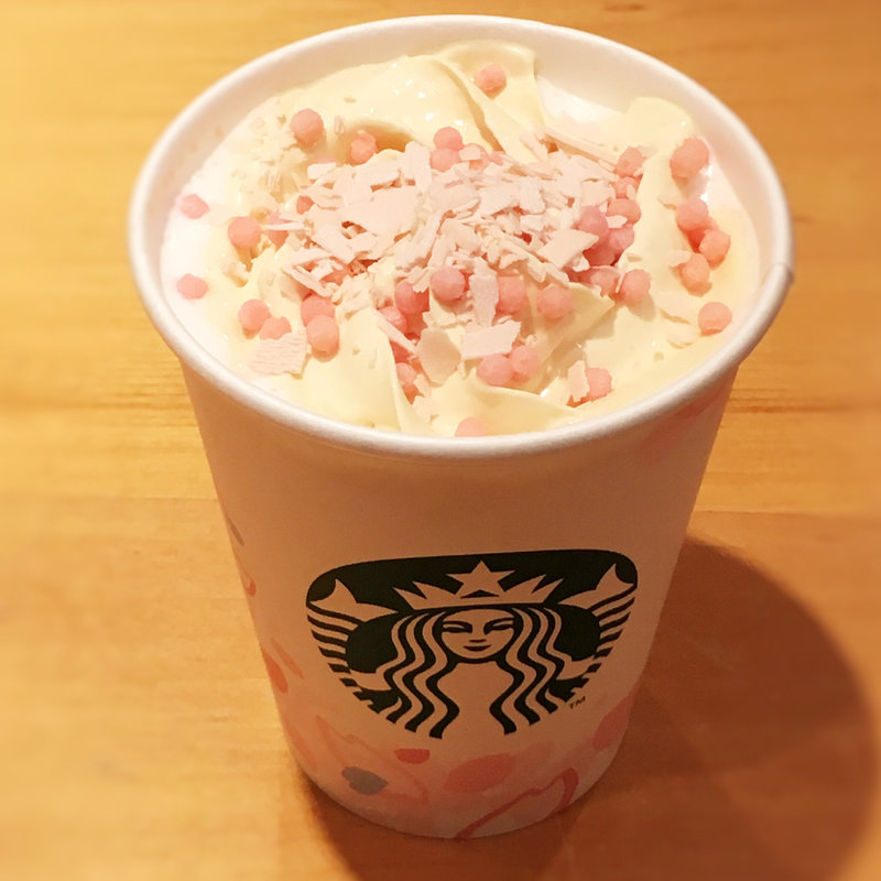 さくらブロッサムクリームラテ(S)(スターバックスコーヒー 福岡大濠公園店)