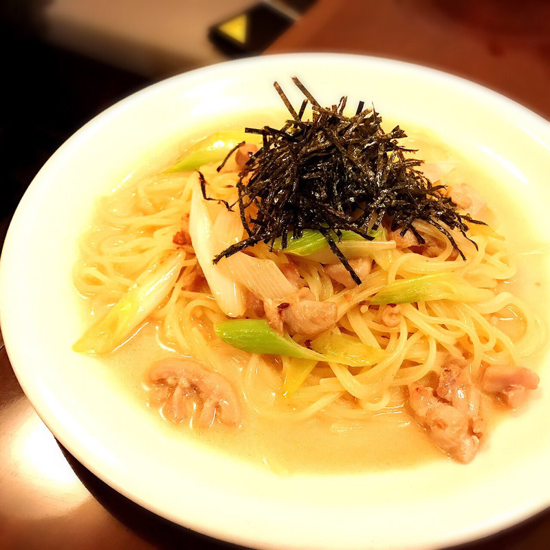 若鶏と白ネギの和風クリームスパゲティ(KURA 中目黒店 （クラ）)