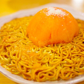 エビとトマトの両面かた焼きソバ(中華料理 帆)