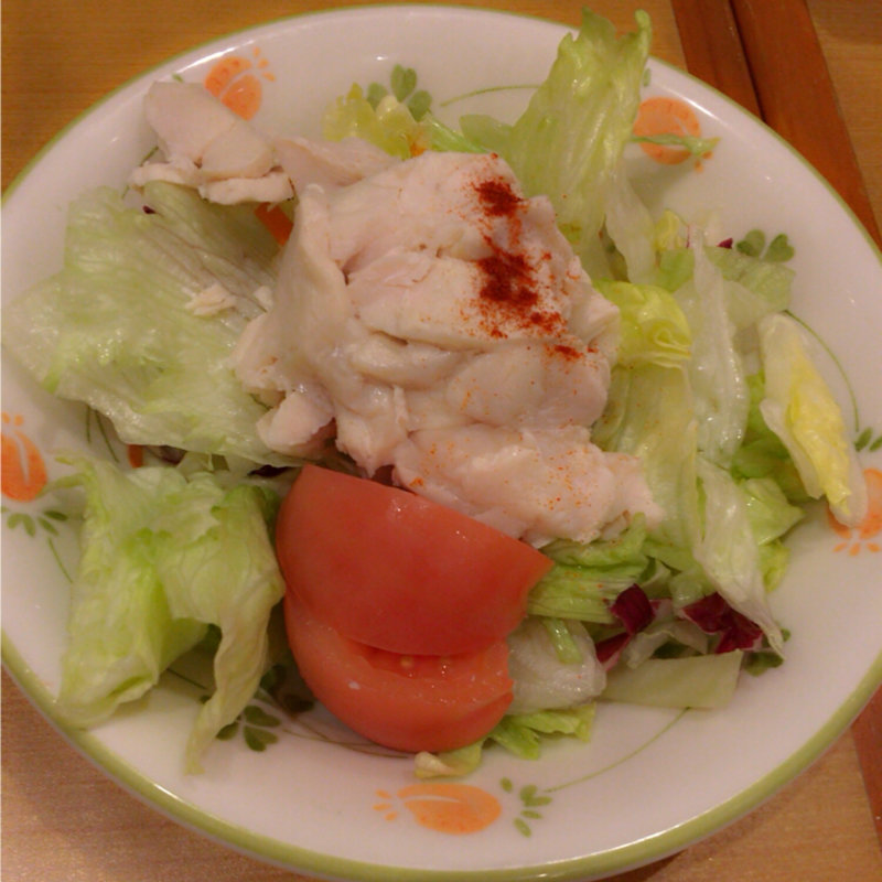 やわらかチキンのサラダ(サイゼリヤ ライフガーデン潮芦屋店)