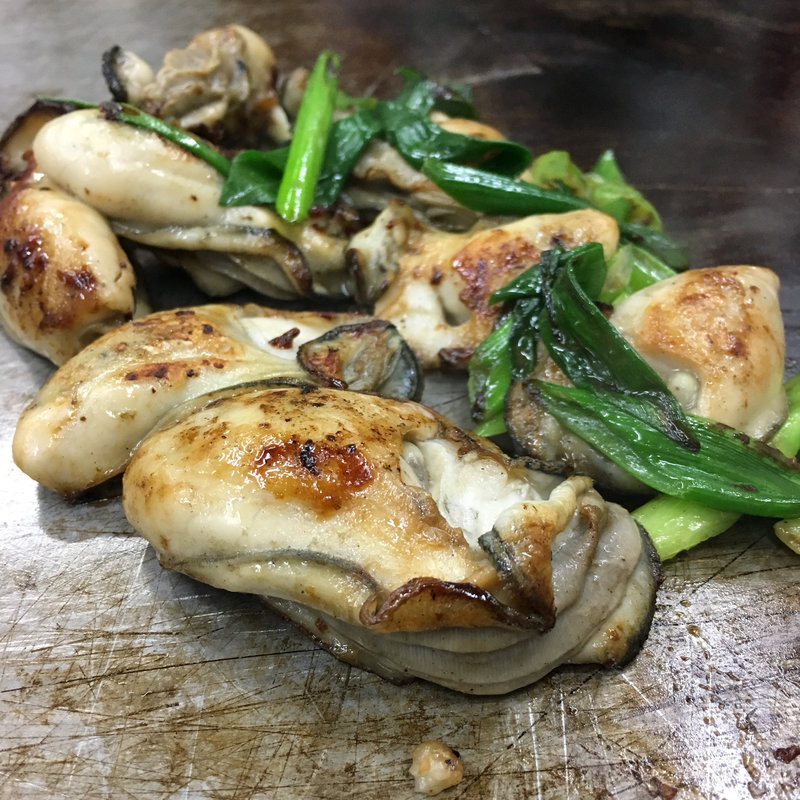 牡蠣鉄板焼き(お好み焼き　ほり )