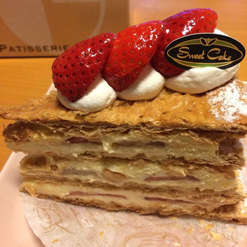 いちごのミルフィーユ(パッパパスタ市川店)