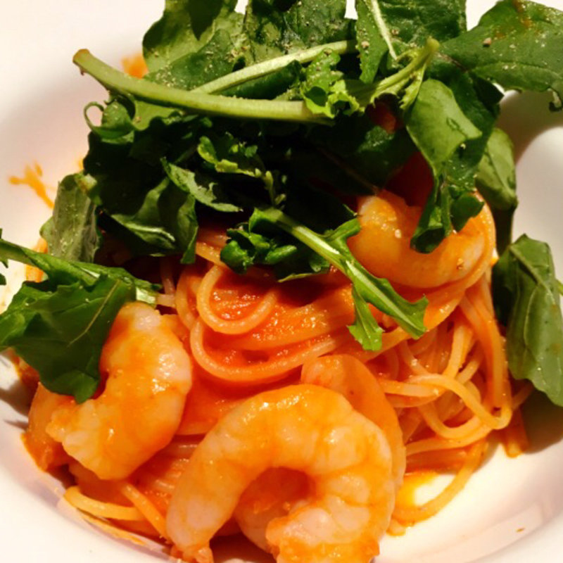 海老とむさしのハーブのトマトソースパスタランチ(TarTarT（タルタート）)