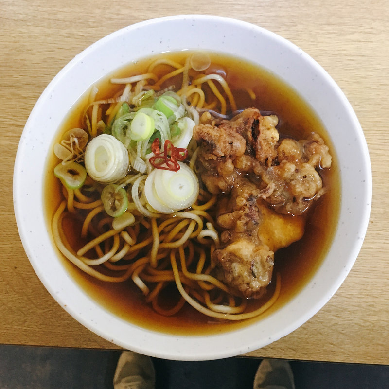 そば小盛り+ミニゲソ(一由そば )