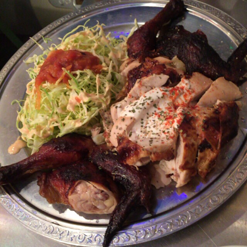 黒国回転鳥一羽(墨国回転鶏料理 天満店)