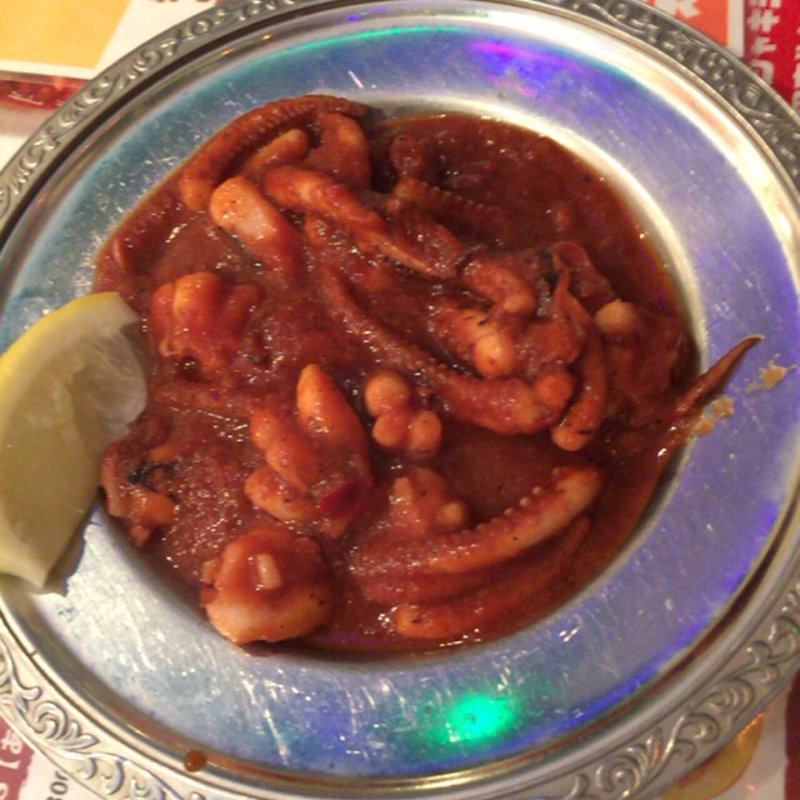 イカゲソのハバネロ焼き(墨国回転鶏料理 天満店)