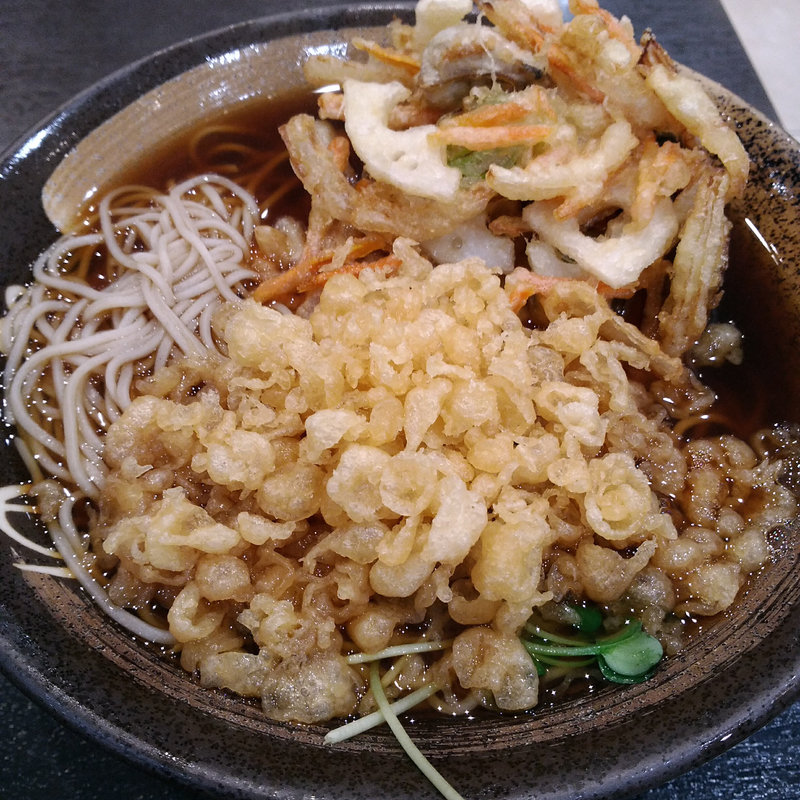 牡蠣と蓮根のかき揚げそば(ゆで太郎 君津北子安店 )