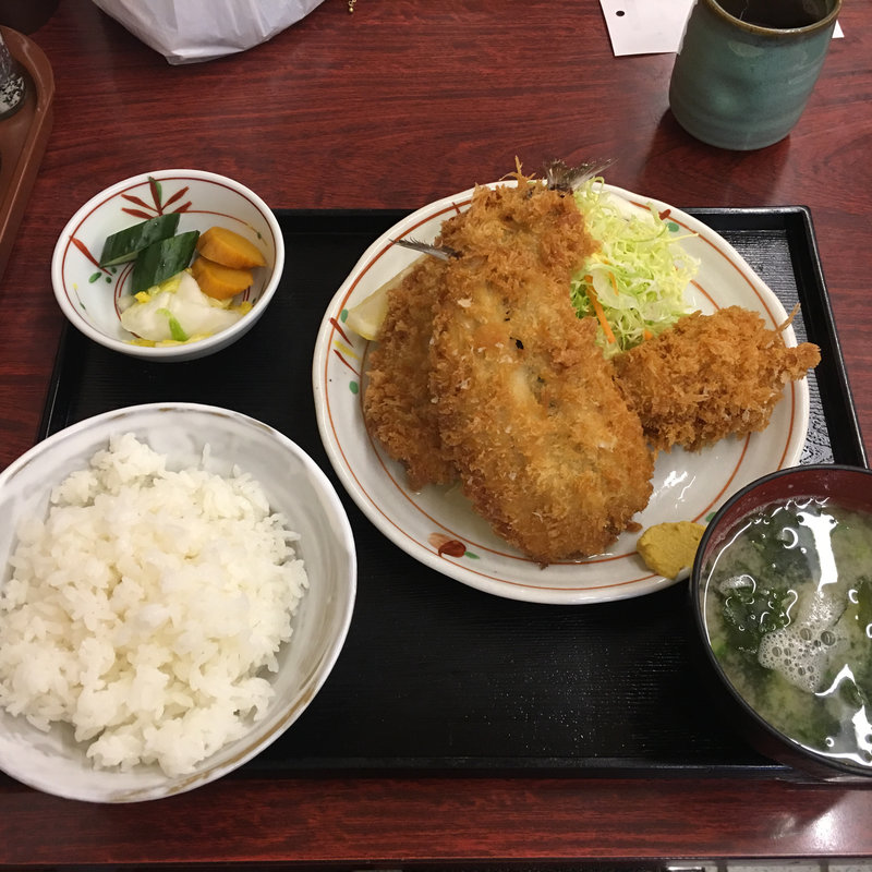 いわしのフライ定食(巣鴨ときわ食堂 庚申塚店 （すがもときわしょくどう）)