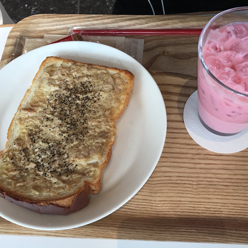 ツナトーストセット(カフェ・ボンフィーノ秋葉原店)