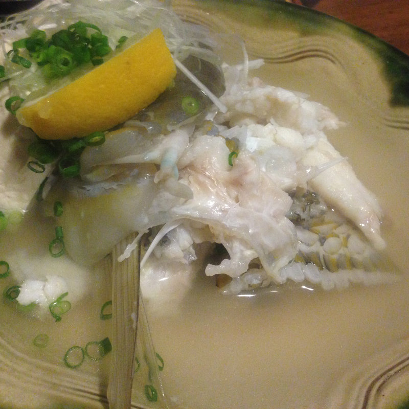 近海魚のあらマース（塩）煮(きんぱぎんぱ （金波銀波）)