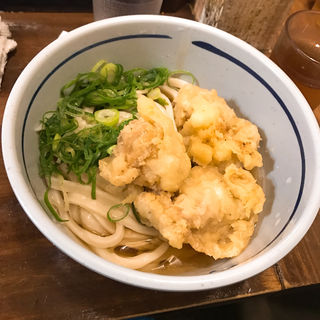 とり天うどん(おにやんま　五反田本店)