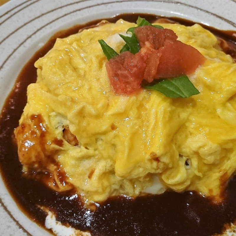 ふわとろ卵のオムライス(クロックカフェ （CLOCK Cafe）)