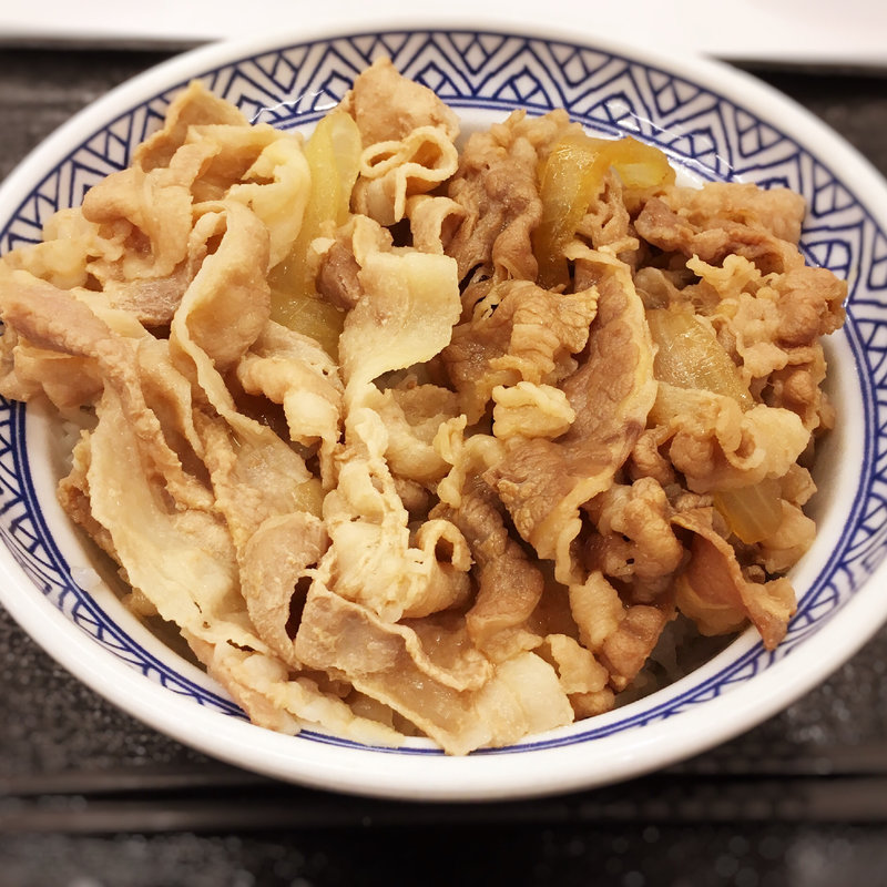 牛豚 半丼(吉野家 天神サザン通り店)