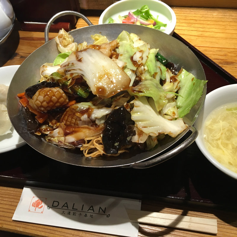 五目焼きそばセット(ダリアン 中華街店)