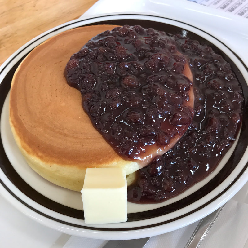 おぐらホットケーキ一枚(館山中村屋 館山バイパス店 なかぱんカフェ)