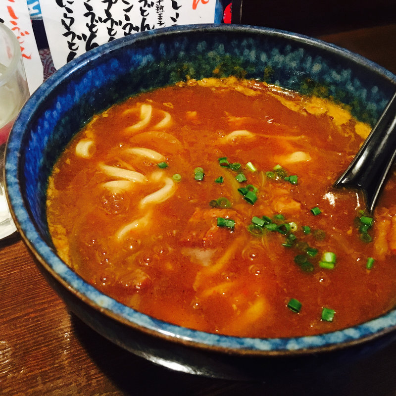 牛すじカレーうどん(こなから)