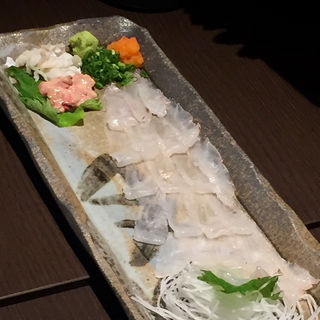 かわはぎ刺し(酒佳蔵)