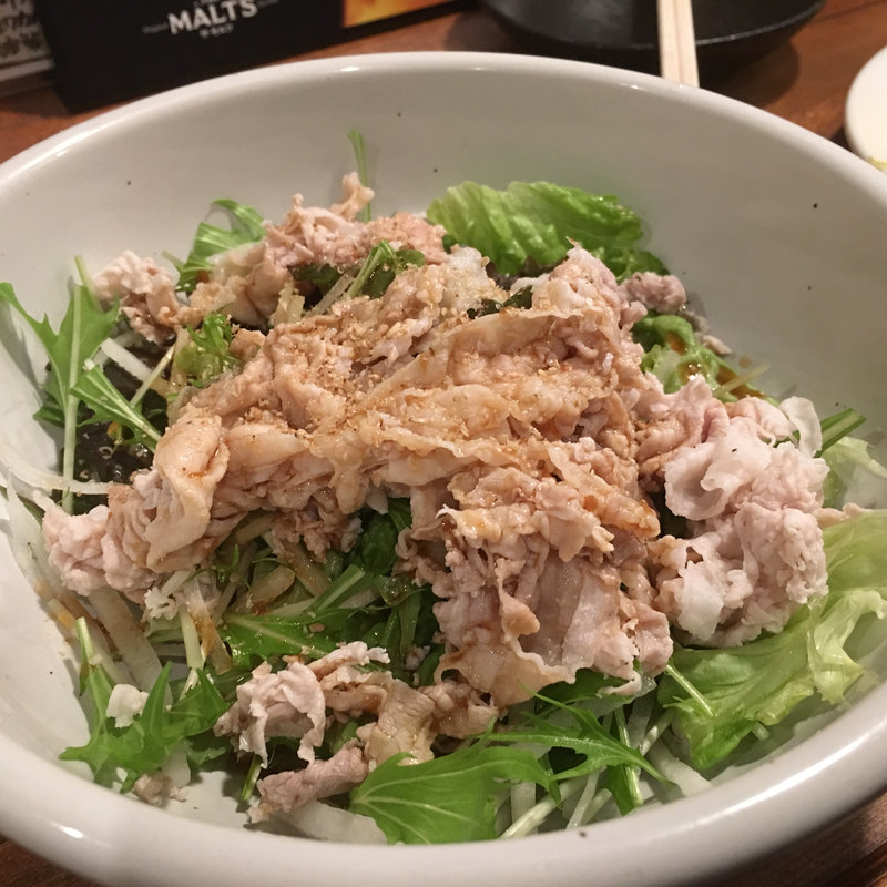 豚しゃぶサラダ(ウドンバー カイネ)