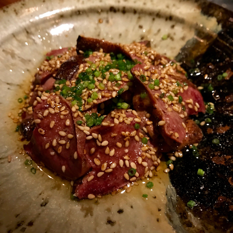 有田鳥肝炙り刺し(九わ萬)