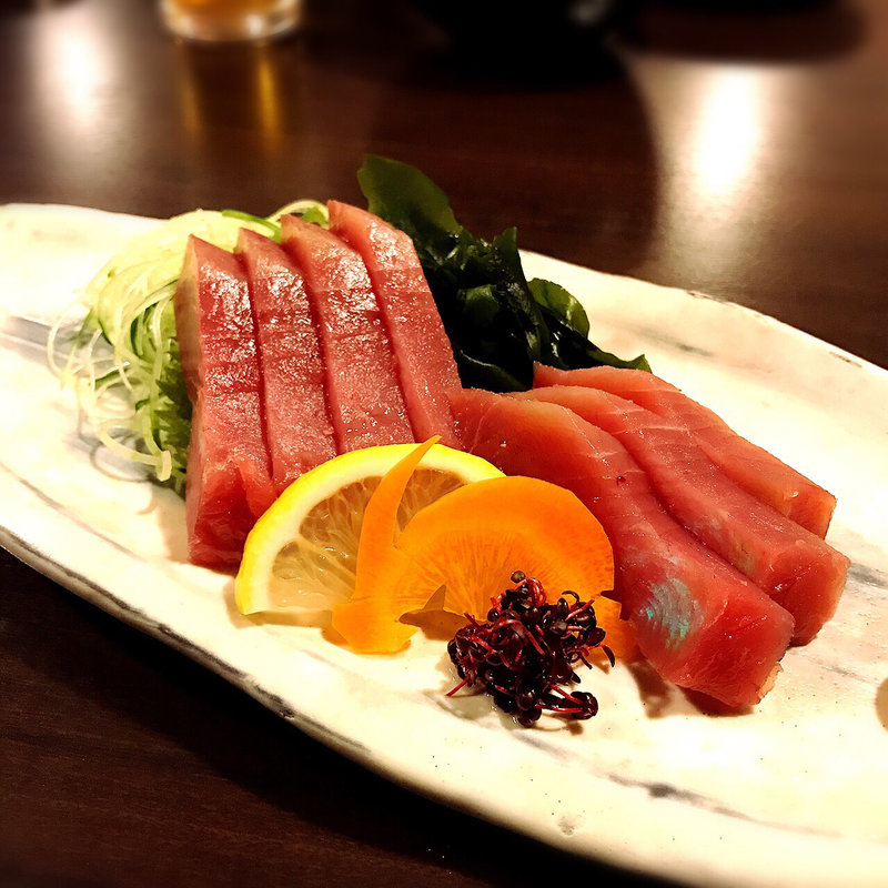 初かつお刺身(東京へぎそば 匠 中目黒本店)