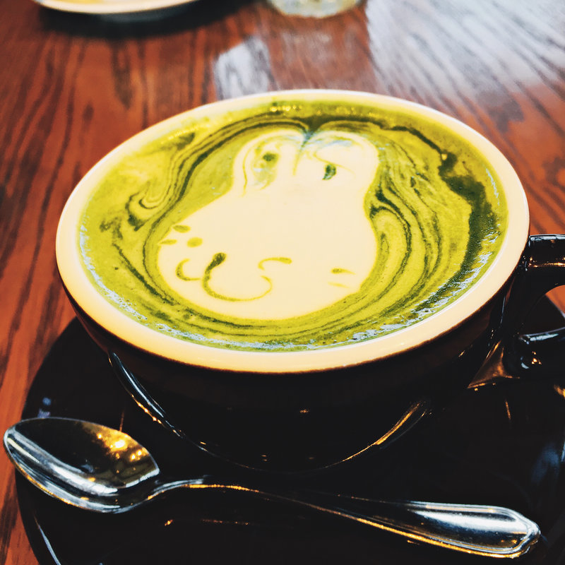 抹茶ラテ(京都モダンテラス )