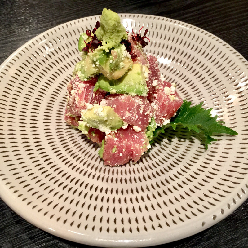 鮪とアボガドの変わり和え(更科 斉とう （さらしなさいとう）)