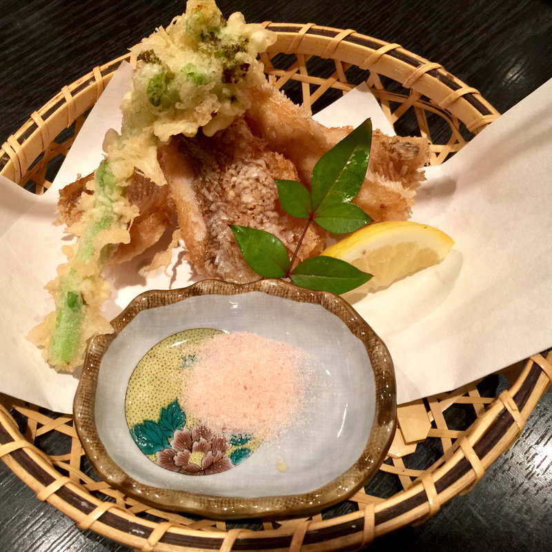 甘鯛の松笠揚げ(更科 斉とう （さらしなさいとう）)