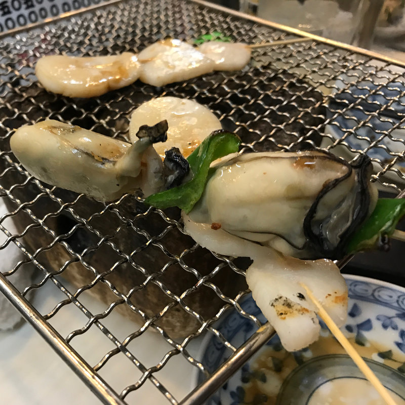 牡蠣串(焼鳥・ラーメン 花山)