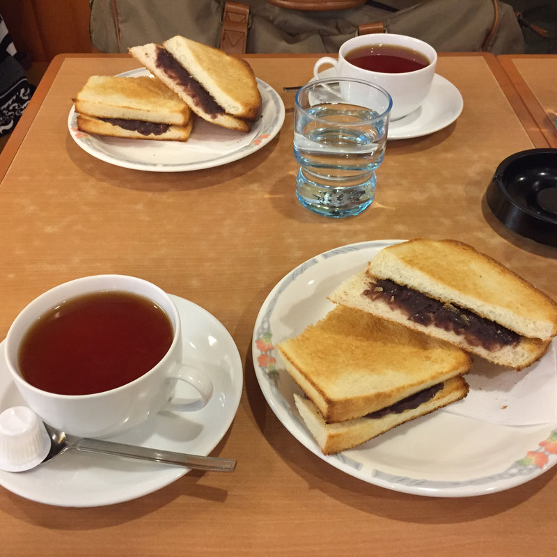 小倉トーストセット(大須ういろう むらやま)