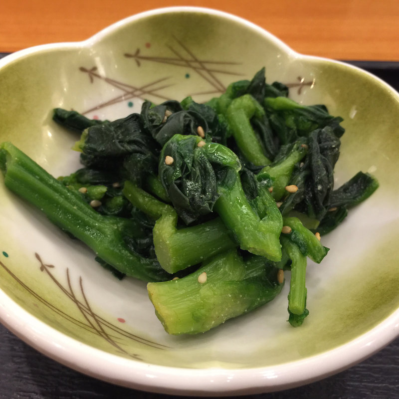 菜の花の辛子和え(御徒町小町食堂)