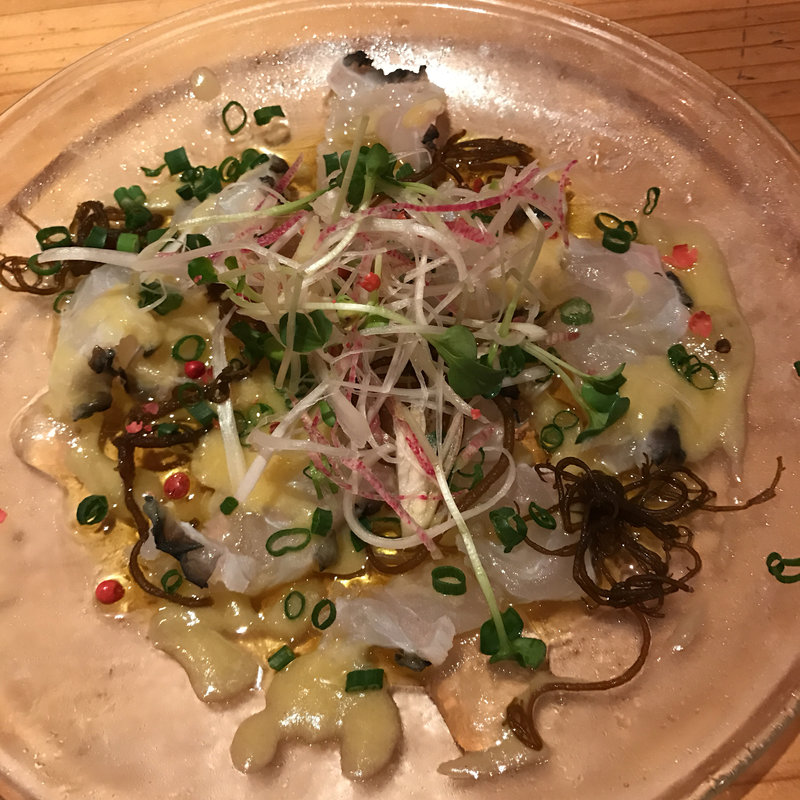 イラブチャーのカルパッチョ(はいさいキッチン 代官山 )