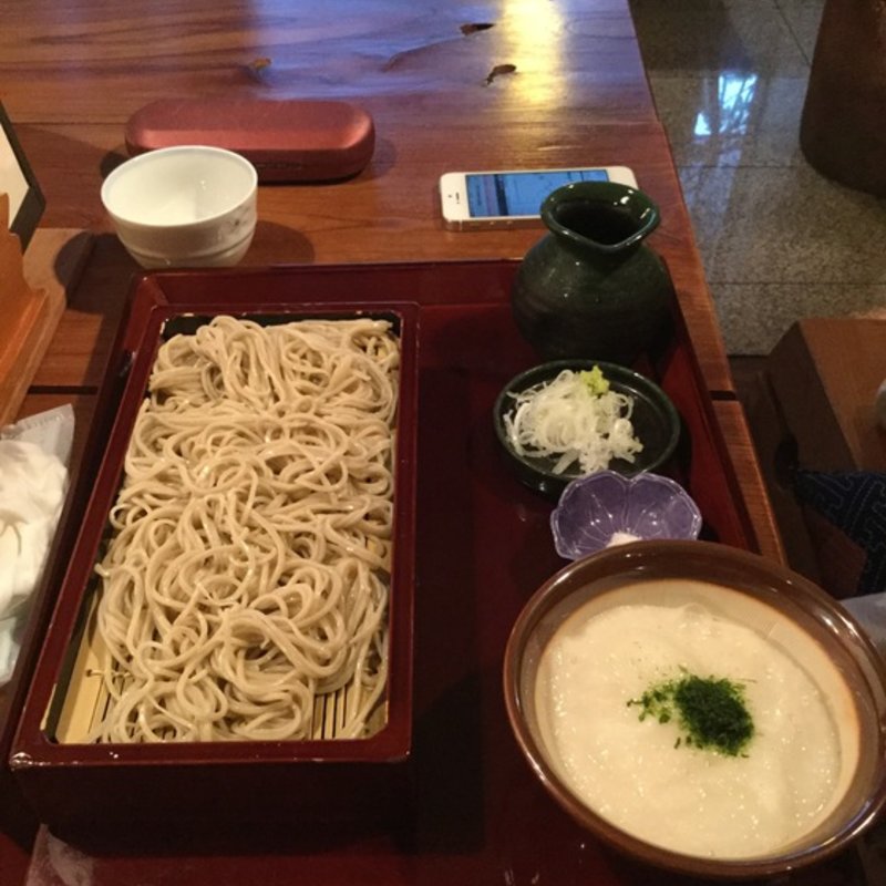 とろろそば ミニてんぷら付き(坊ノ上なむいち)