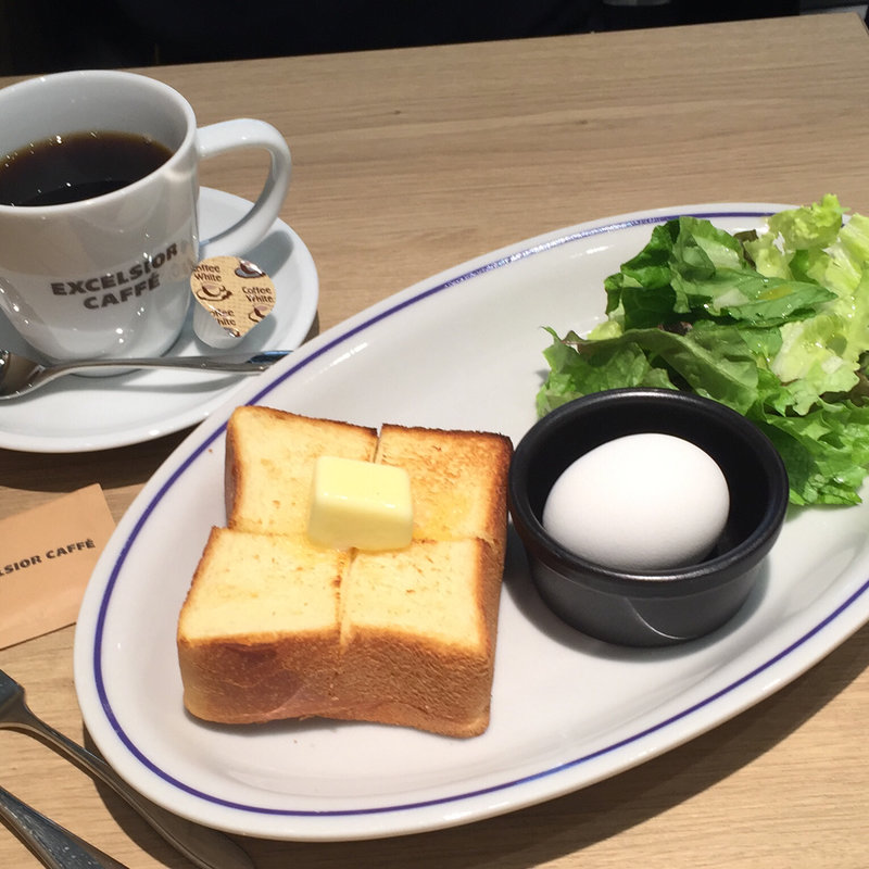 モーニング トーストプレート(エクセルシオールカフェ 京急EXイン東銀座)