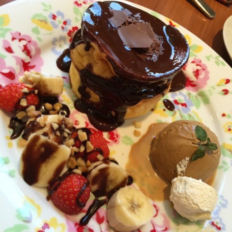 リッチパンケーキ
ホットショコラソース(ミーズパンケーキ)