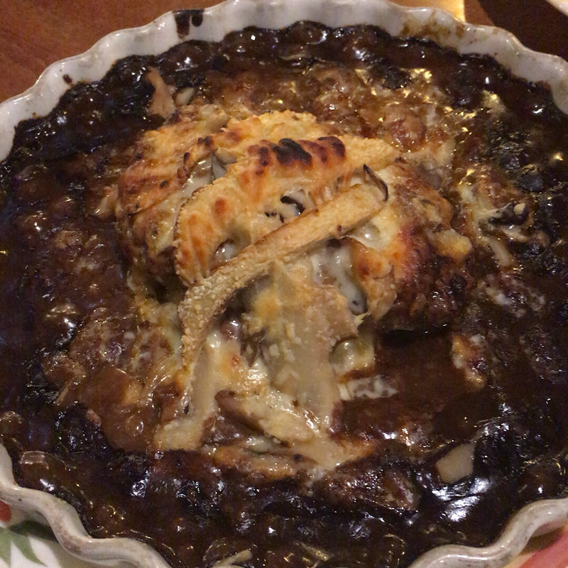 ハンバーグのきのこ煮込みグラタン(ろかーれ)