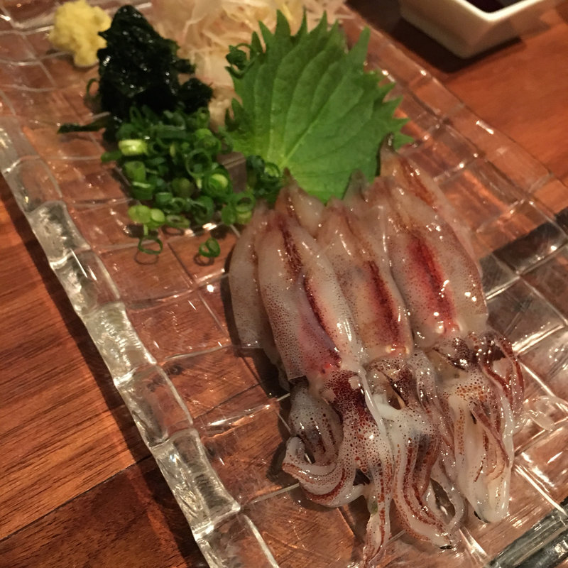 生ホタルイカのお造り(Mitsu-Getsu （ミツゲツ）)