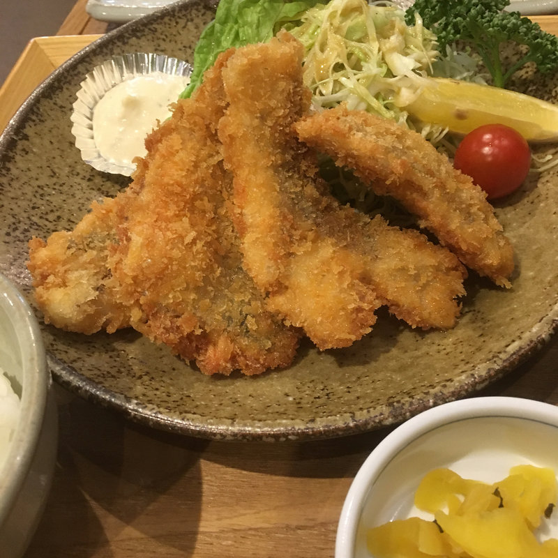 地アジのフライ(かねはち)