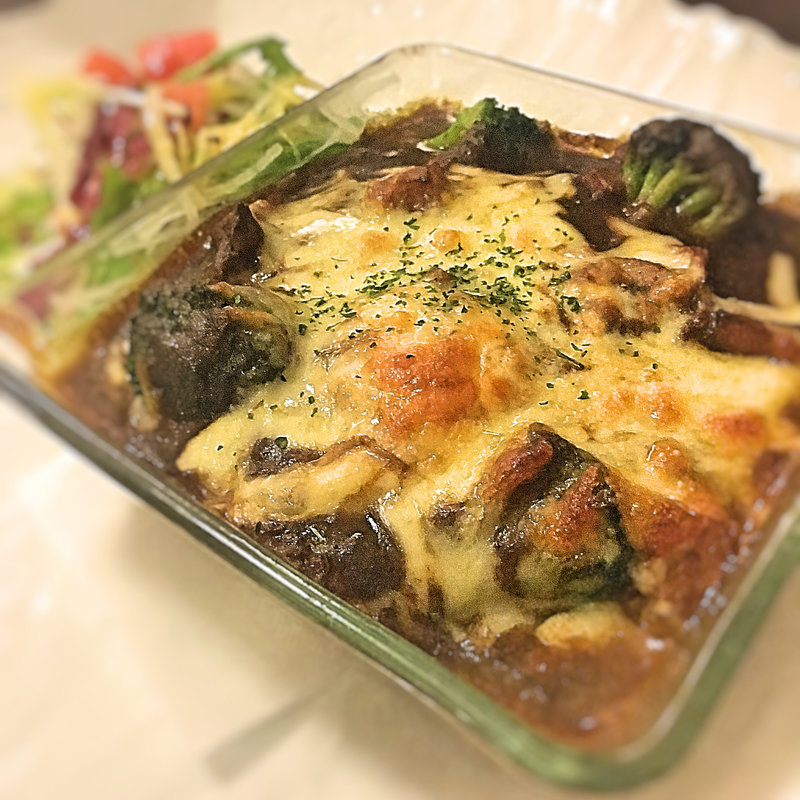 イタリア産ホエー豚とモッツァレラチーズの焼きカレー (ダパウロ （RotisserieBar Dapaulo）)