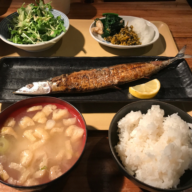 塩サンマ定食(陶生家)