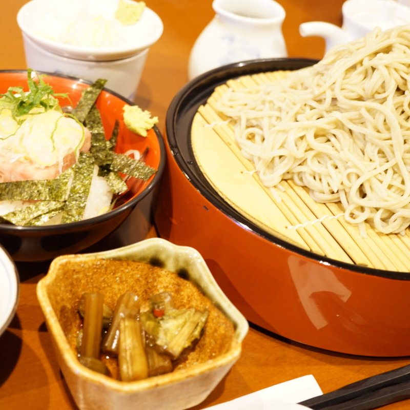 ネギトロ丼セット(平日限定お得メニュー)(そば処あんき )